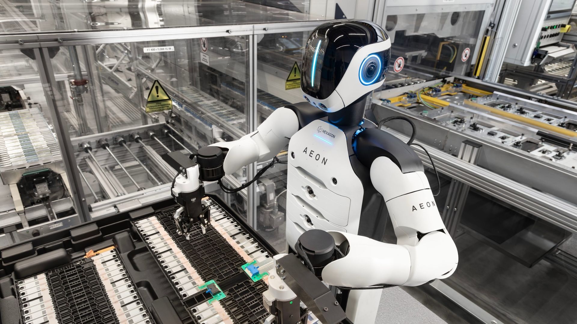 Hexagon Robotics AEON Robot at work