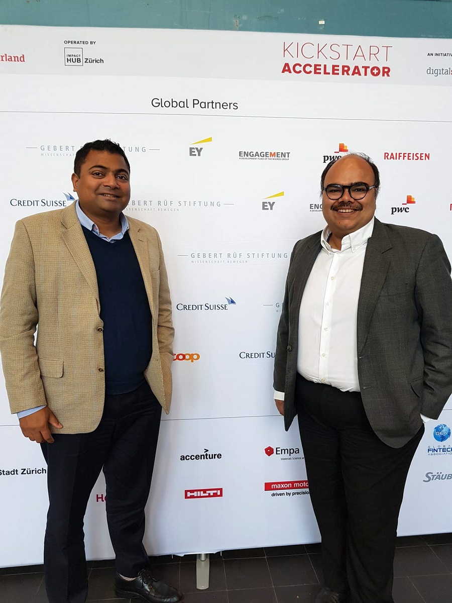 Havell Rodriques und Somil Goyal, CEO und COO von Adjoint, sind der Schweiz eng verbunden. Bild: Adjoint.