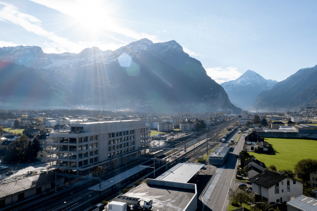 Cantonal rail station canton Uri