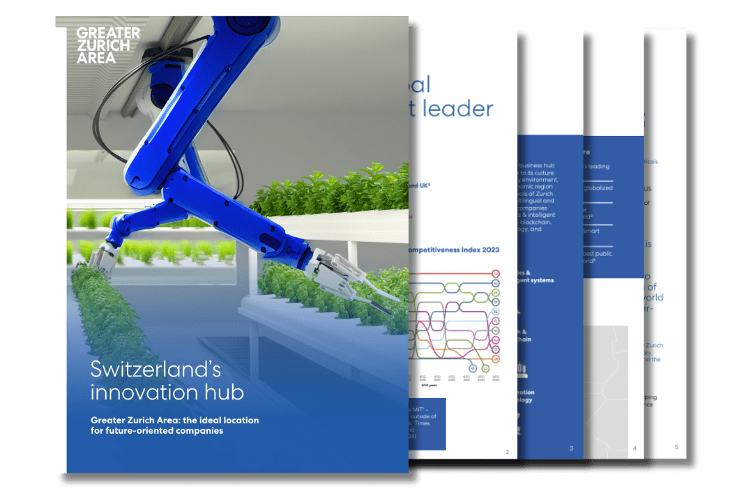 Greater Zurich is the world's leading innovation hub, boasting pioneering research, a deep talent pool, and a business friendly environment.