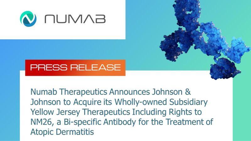 Numab Therapeutics sells subsidiary to Johnson & Johnson