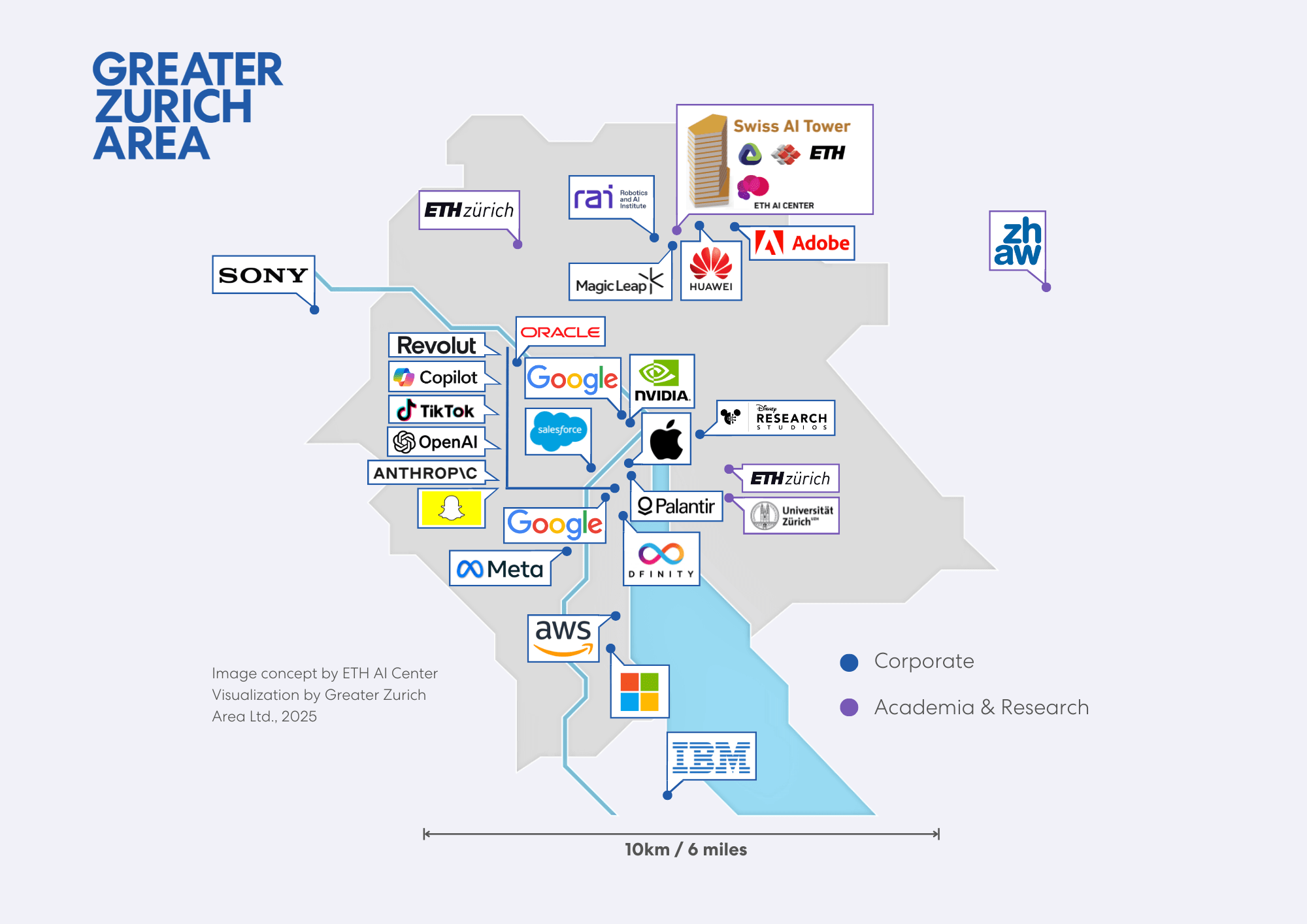 BigTech companies in Greater Zurich