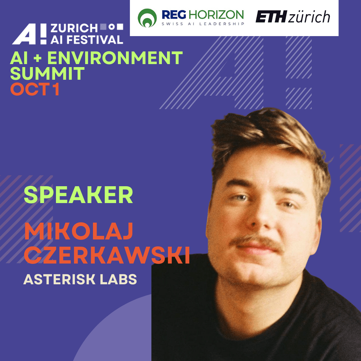 AI + Environment Summit_MikolajCzerkawski_Zurich AI Festival