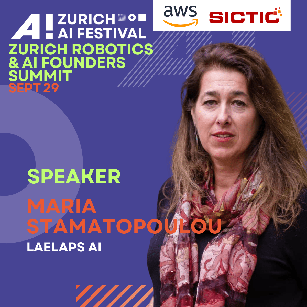 Robotics & AI Founders Summit_Maria Stamatopoulou Zurich AI Festival