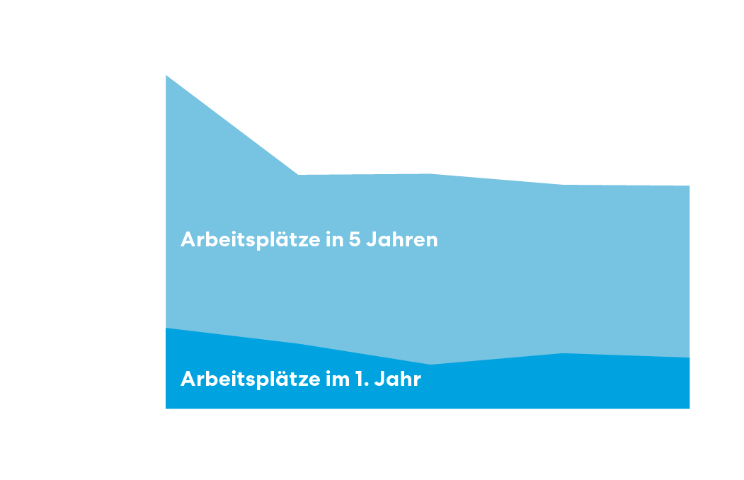 Jahresbericht 2025 Grafik Arbeitsplätze DE